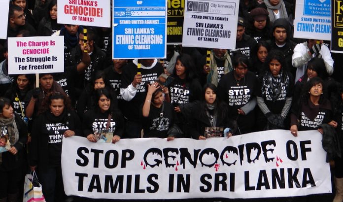 tamil protest