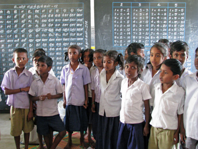 Tamil Nadu school kids